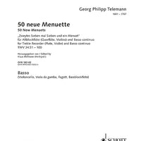 50 new Menuets - Basso Continuo