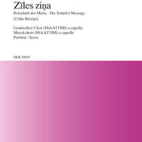 Ziles zina - Choral Score