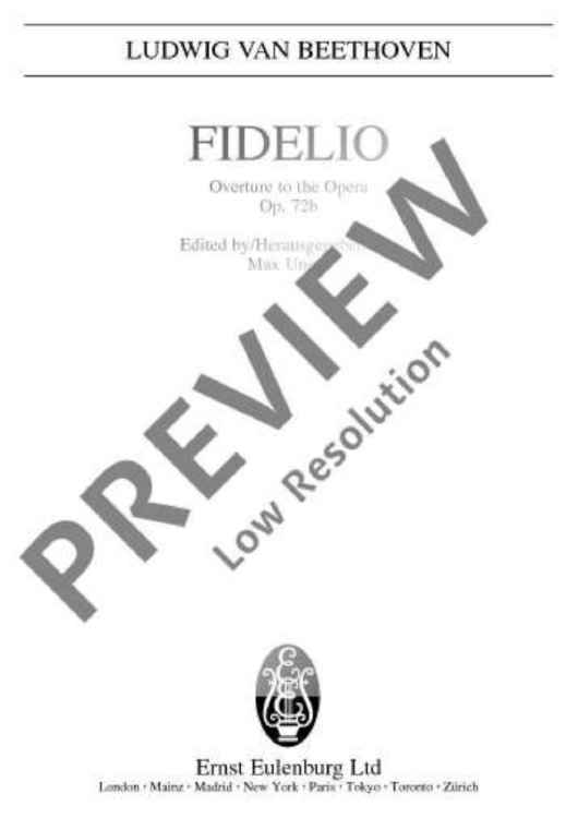 Fidelio - Full Score