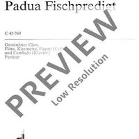 Des Antonius von Padua Fischpredigt - Score