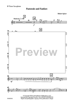 Pastorale and Fanfare - Bb Tenor Sax