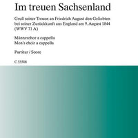 Im treuen Sachsenland - Choral Score