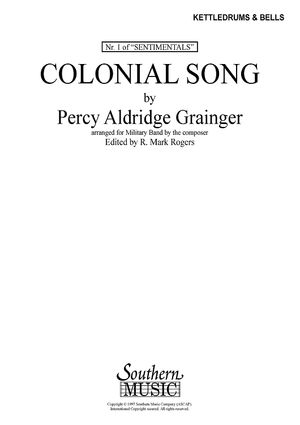 Colonial Song - Timpani and Bells