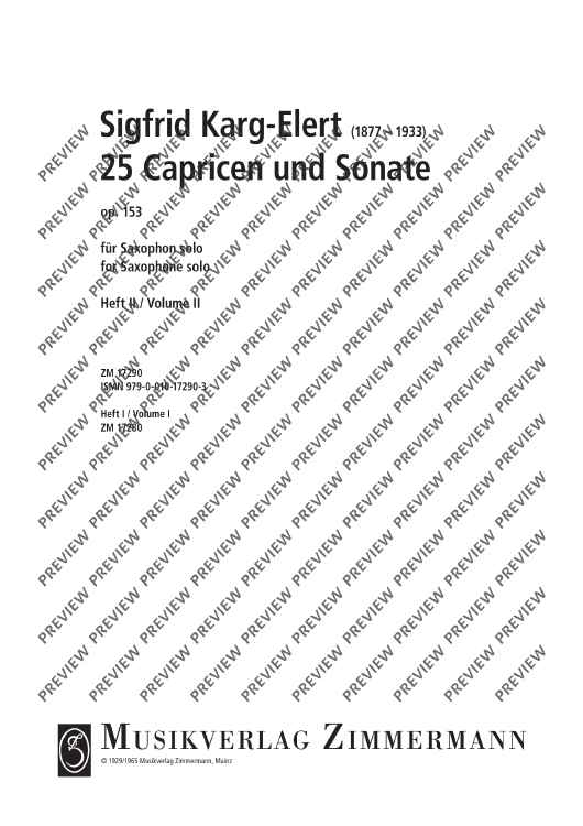 25 Caprices and Sonata