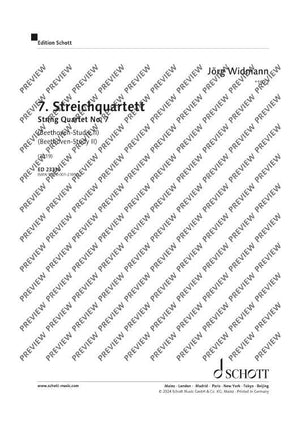 String Quartet No. 7 - Score and Parts