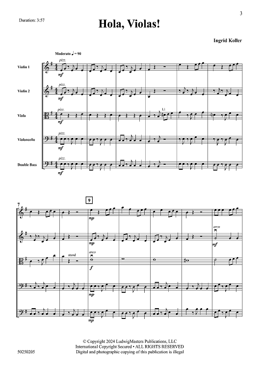 Hola, Violas! - Full Score