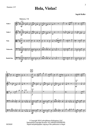 Hola, Violas! - Full Score