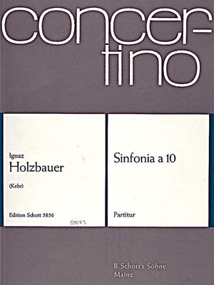 Sinfonia a 10 in E flat major - Score