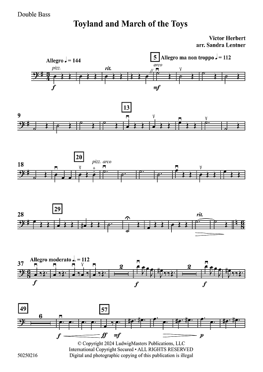 Toyland and March of the Toys - Double Bass