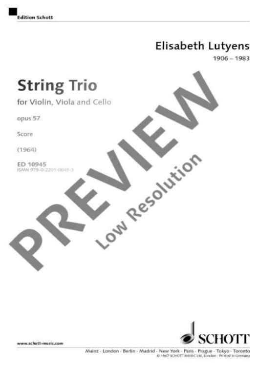 String Trio - Full Score