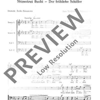 Vier japanische Chorlieder - Choral Score