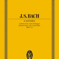 Cantata No. 32 (Dominica 1 post Epiphanias) - Full Score