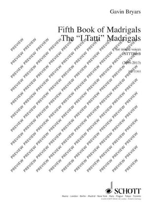 Fifth Book of Madrigals ("I Tatti") - Choral Score