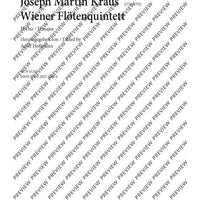 Viennese flute quintet D major - Score and Parts