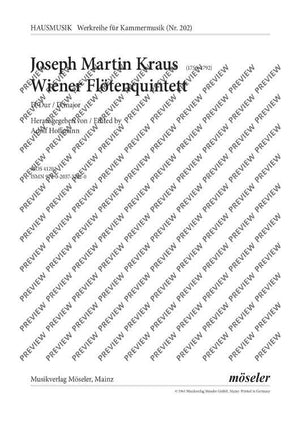 Viennese flute quintet D major - Score and Parts