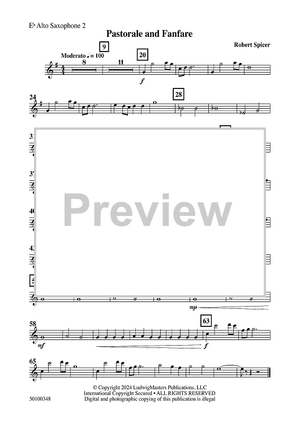 Pastorale and Fanfare - Eb Alto Sax 2