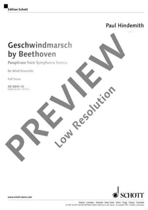 Geschwindmarsch by Beethoven - Score