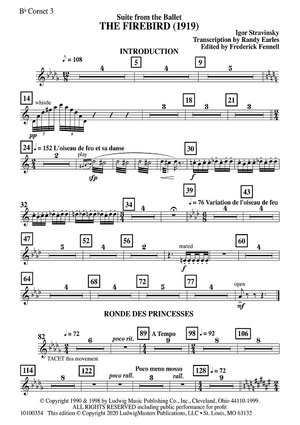 The Firebird Suite for Symphonic Band - Bb Cornet 3