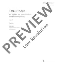 Drei Chöre - Score