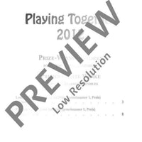 Playing Together 2012 - Score and Parts