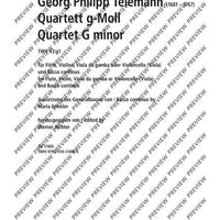 Quartet G minor - Score and Parts