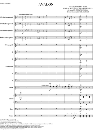 Avalon - Conductor's Score