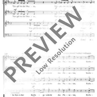 Herr, Herr, lehre uns! - Choral Score