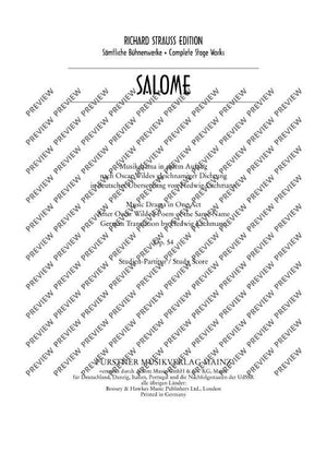 Salome - Full Score