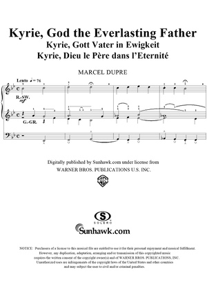 Kyrie, God the Everlasting Father, from "Seventy-Nine Chorales", Op. 28, No. 49