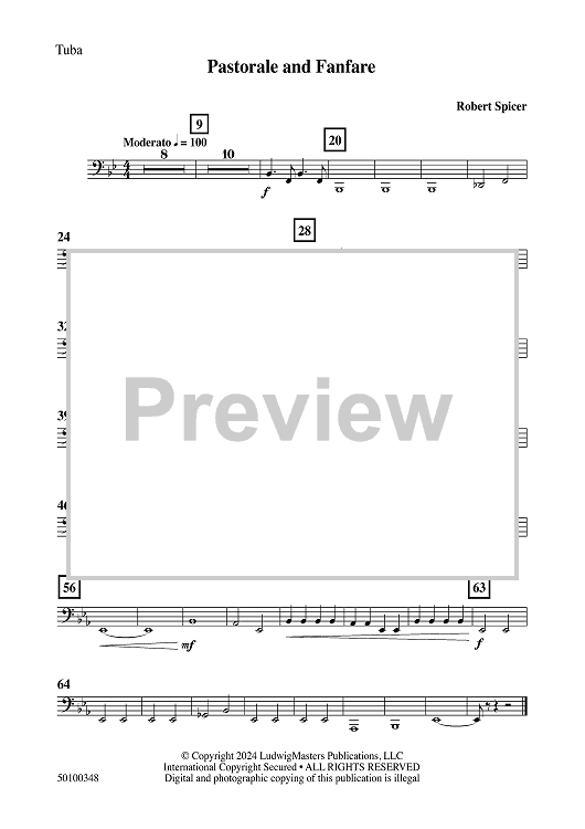 Pastorale and Fanfare - Tuba