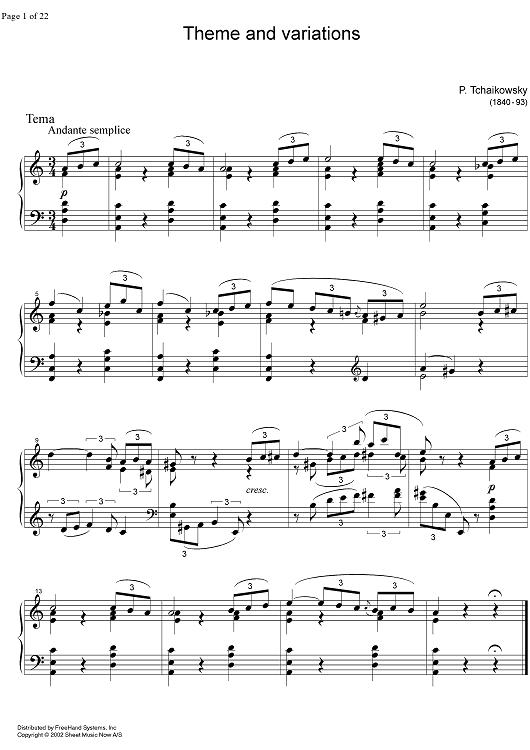 Theme and variations