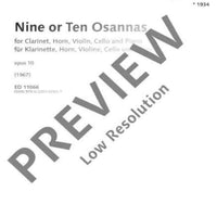 Nine or Ten Osannas - Full Score