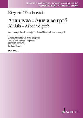 Alliluia und Ášcä i wo grob - Choral Score