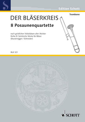 8 Posaunenquartette - Score and Parts