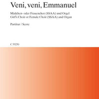 Veni, veni, Emmanuel - Choral Score