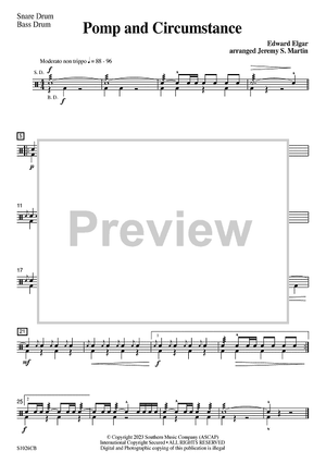 Pomp and Circumstance (easy) - Snare Drum & Bass Drum