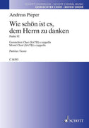 Wie schön ist es, dem Herrn zu danken - Choral Score