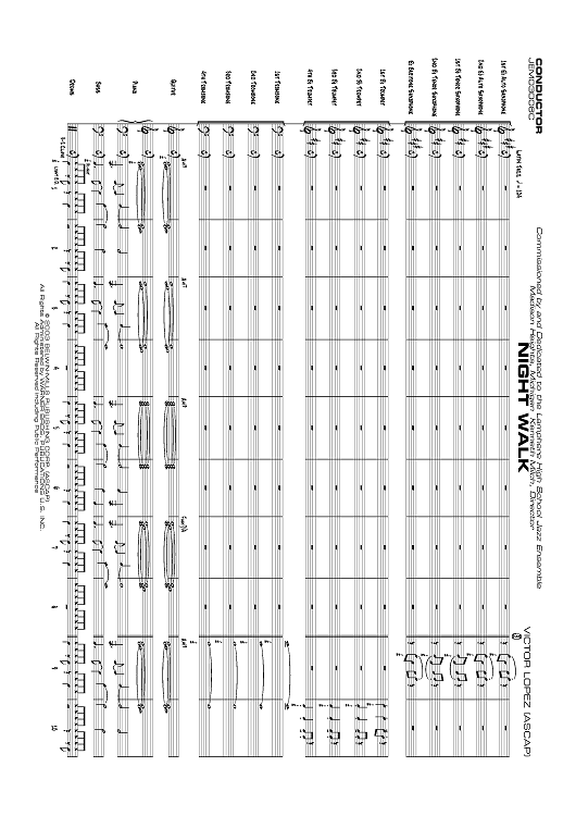 Night Walk - Conductor's Score