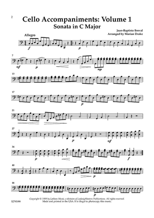 Cello Accompaniments - Volume 1