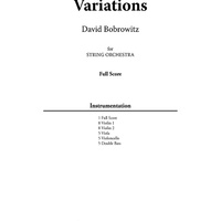 Clementine Variations - Full Score