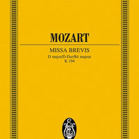 Missa brevis D major - Full Score