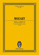 Missa brevis D major - Full Score