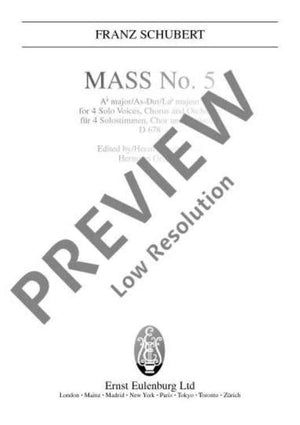 Mass No. 5 Ab major - Full Score