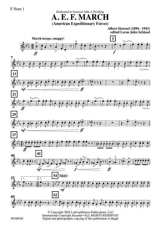 AEF March - F Horn 1