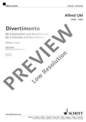 Divertimento - Score