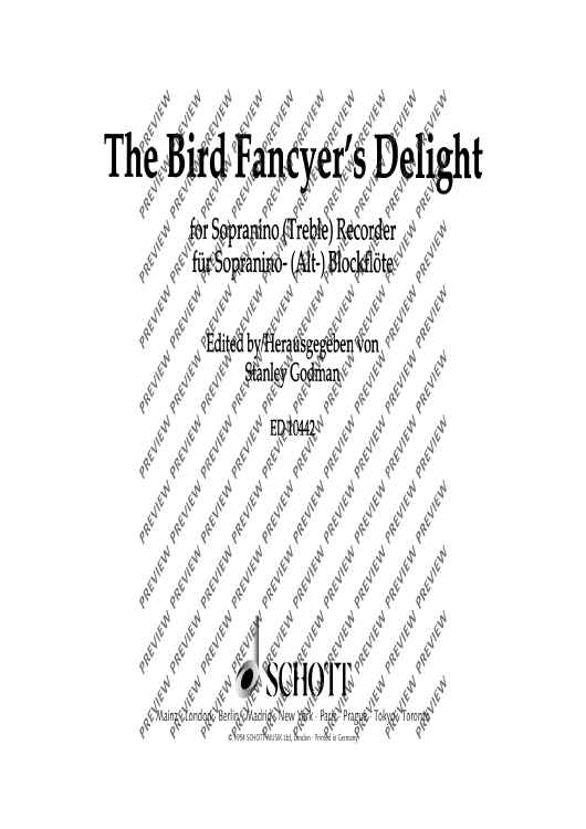 The Bird Fancyer's Delight