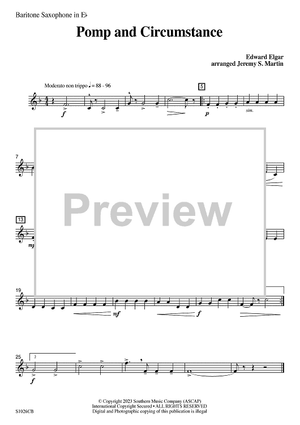 Pomp and Circumstance (easy) - Eb Baritone Sax