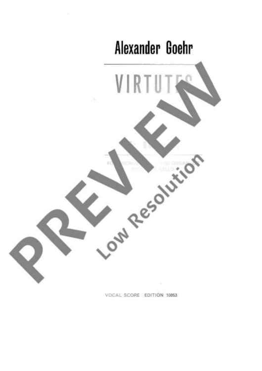 Virtutes - Piano Reduction