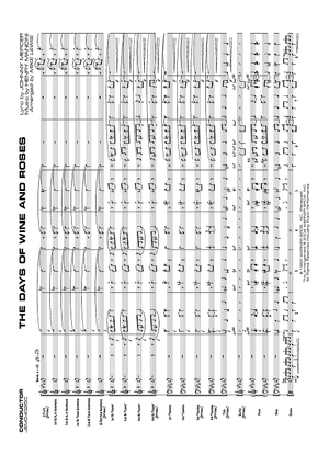 Days of Wine and Roses - Score