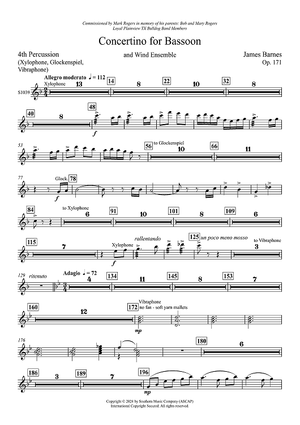 Concertino for Bassoon and Wind Ensemble - Percussion 4